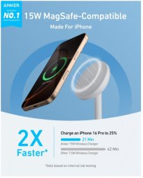 anker Ładowarka magnetyczna MagGo 15W biała