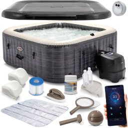 Dmuchane SPA z hydromasażem 4 osobowe INTEX 28450 + Generator chloru
