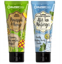SUPERTAN PINEAPPLE & MANGO 1x POTRÓJNY BRONZER 150ml + Balsam After Tan 150ml