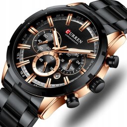 ZEGAREK MĘSKI CURREN KLASYCZNY ELEGANCKI CHRONOGRAF DATOWNIK 5 KOLORÓW