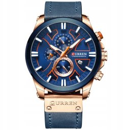 ZEGAREK MĘSKI CURREN KLASYCZNY ELEGANCKI CHRONOGRAF DATOWNIK 5 KOLORÓW