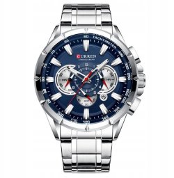ZEGAREK MĘSKI CURREN KLASYCZNY ELEGANCKI CHRONOGRAF DATOWNIK 5 KOLORÓW