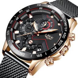 ZEGAREK MĘSKI LIGE KLASYCZNY ELEGANCKI CHRONOGRAF DATOWNIK 4 KOLORY+PUDEŁKO