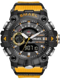 ZEGAREK MĘSKI WOJSKOWY MILITARNY SPORTOWY WODOODPORNY DATA ALARM + PUDEŁKO