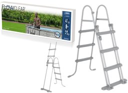 Drabinka bezpieczna do basenów 107 cm Bestway 58330 EDUKAMP