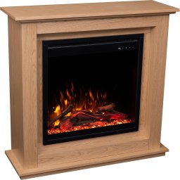 Aflamo Kominek elektryczny SUND 3D Dąb + DŹWIĘK -