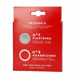 Bialetti - Uszczelka (3 szt.) + sitko do kawiarek aluminiowych 12tz