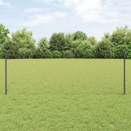 Słupki Ogrodzeniowe vidaXL 5 szt. U-Channel Szare 80 cm Stal, Ogrodzenie Sześciokątne vidaXL Szare 0.8x10 m Stal