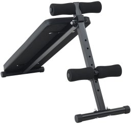 vidaXL Ławka do brzuszków  150 kg Składana i regulowana wysokość 48-68 cm Stal
