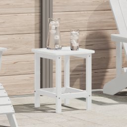 vidaXL Stolik Adirondack Biały 38x38x45 cm HDPE
