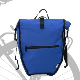 vidaXL Torba rowerowa na bagażnik 25 L Niebieska 32.5x17x57 cm