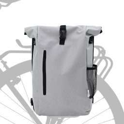 vidaXL Torba rowerowa na bagażnik 20 L Szara 31x13x58 cm