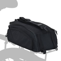 vidaXL Torba rowerowa na bagażnik 12 L Czarna 38x21x16 cm