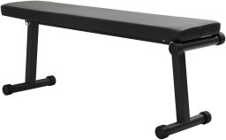 vidaXL Składana ławka treningowa  100 kg Czarna 107x27x41 cm Stal