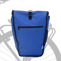 vidaXL Torba rowerowa na bagażnik 20 L Niebieska 34x16x59 cm