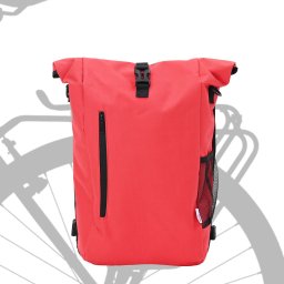 vidaXL Torba rowerowa na bagażnik boczny 20 L Czerwona 31x13x58 cm