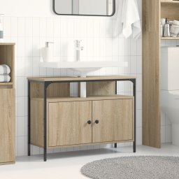 Szafka umywalkowa vidaXL Sonoma Oak 80x30x60 cm z drewna inżynieryjnego