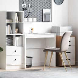 vidaXL Biurko do Pisania Białe MDF 80 x 40 x 76 cm Prosto