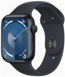 Smartwatch Apple Watch 9 45mm GPS Midnight Alu Sport S/M Granatowy (MR993KS/A)
