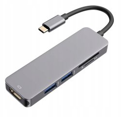 Satechi USB-C Hub - Starry Grey, 3 Ports, Card Readers