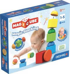 Geomag Magicube Magic Stacking - Magnetic building blocks, 8 pcs