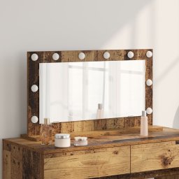 vidaXL Lustro toaletowe  Stare drewno Drewno, Szkło 80 x 45 x 18 cm