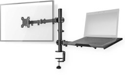 Nedis Duo monitor arm at laptop level