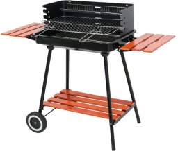 LUND CHARCOAL GRILL WITH SHELVES GRID 53x33cm
