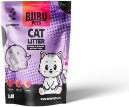 BUBU Pets Żwirek Silikonowy Niezbrylający Micro lavender fioletowy 3,8l