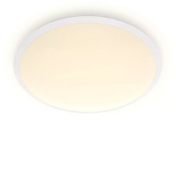 Philips Cavanal ceiling light, round, white, 1200 lm, 2700K, IP44