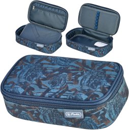 Piórnik Herlitz Piórnik kosmetyczka etui usztywniany klapką duży XXL BeatBox Tiger HERLITZ