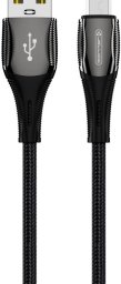 Kabel USB Jellico USB-A - microUSB 1 m Czarny (6974929202491)