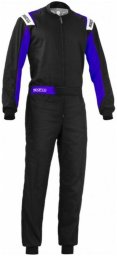 Kombinezon Wyścigowy Sparco Rookie Czarny/Niebieski - XXL