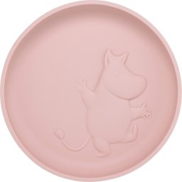 Moomin Silicone plate, rosehip pink