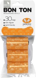 Torby higieniczne United Pets Bon Ton Regular Pies Pomarańczowy (3 x 10 uds)