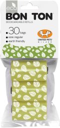 Torby higieniczne United Pets Bon Ton Regular Pies Kolor Zielony (3 x 10 uds)
