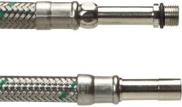 Tilsl.Sl Spx x10mm rør 500mm - M10 lang. Softpex Rustfri flet DN8