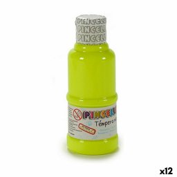 Tempera Pincello Neon Żółty 120 ml (12 Sztuk)