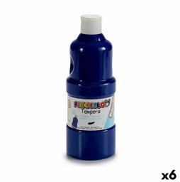 Tempera Pincello Ciemnoniebieski 400 ml (6 Sztuk)