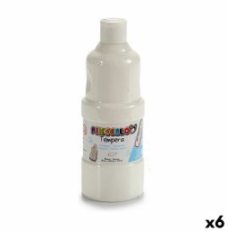 Tempera Pincello Biały 400 ml (6 Sztuk)
