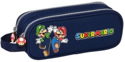 Piórnik Podwójny Super Mario Granatowy 21 x 8 x 6 cm