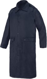 IS-01702 - Płaszcz przeciwdeszczowy z dwiema kieszeniami zakrytymi patką, materiał poliester pokryty PVC - zielone L