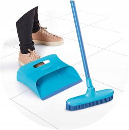 RUB BROOM WITH SHOV SPONTEXCATCH CLEAN