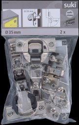 HINGE INNER CLIP SOFT CLOSE D35 110° 2PC