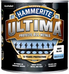 Hammerite PAINT ULTIMA SMOOTH WHITE 0.7L