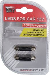 LED BULBS SV8.5 3SMD 41MM 2PCS
