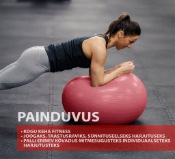 ANTIBURST GYM BALL PVC LS3222-55CM