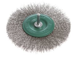 WIRE WHEEL BRUSH FOR GRINDING WITH A SH