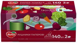 PAPER TOWEL WITH LEAVES RŪTA 140 PCS