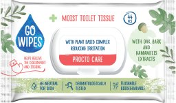 GOWIPES WET WC PAPER PROCTO CARE 44PCS